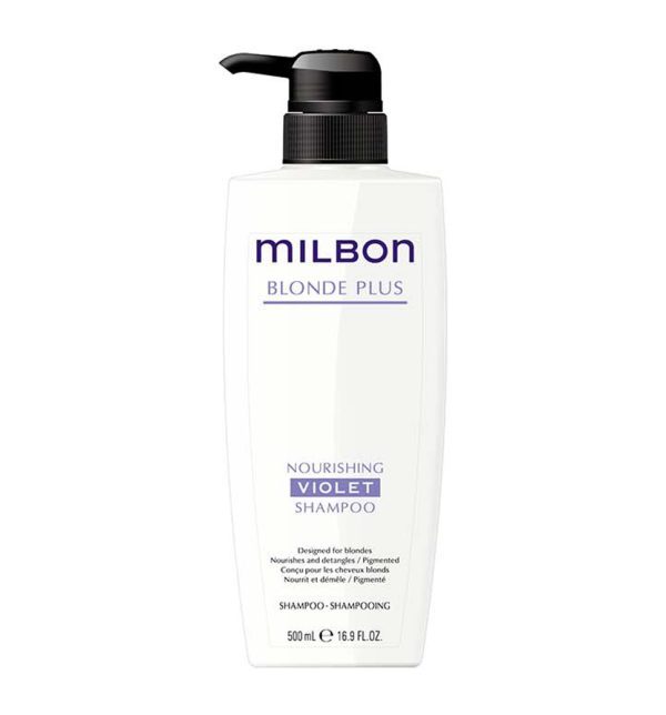 GLOBAL MILBON BLONDE PLUS Nourishing Violet Shampoo - Image 2